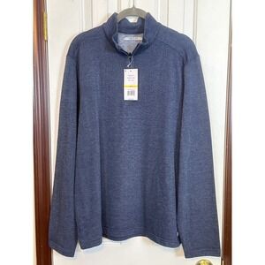 Perry Ellis Portfolio Quarter Zip Pullover Soft Touch Comfort Fit‎ M/M